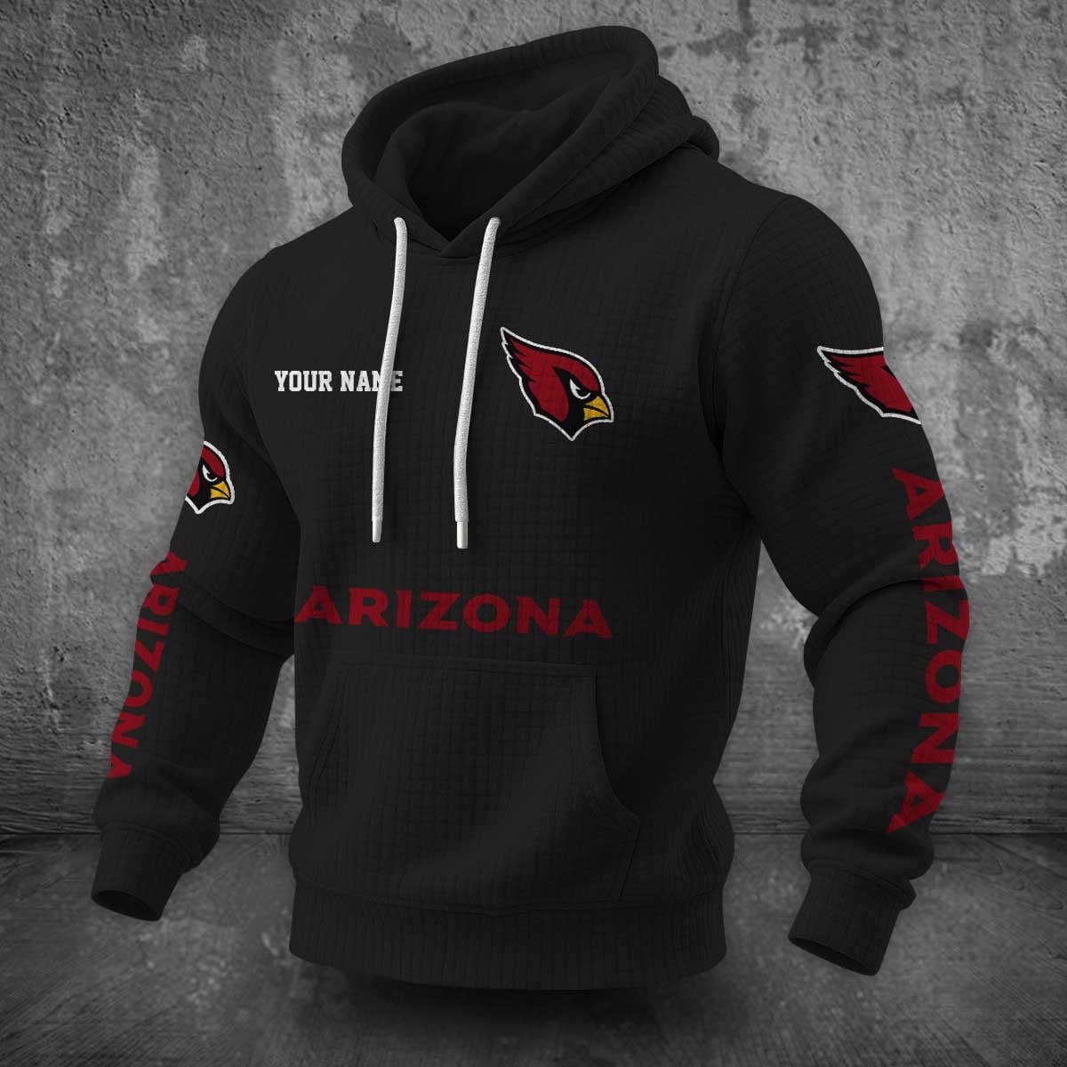 Arizona Cardinals Waffle Hoodie PLDT2077_301