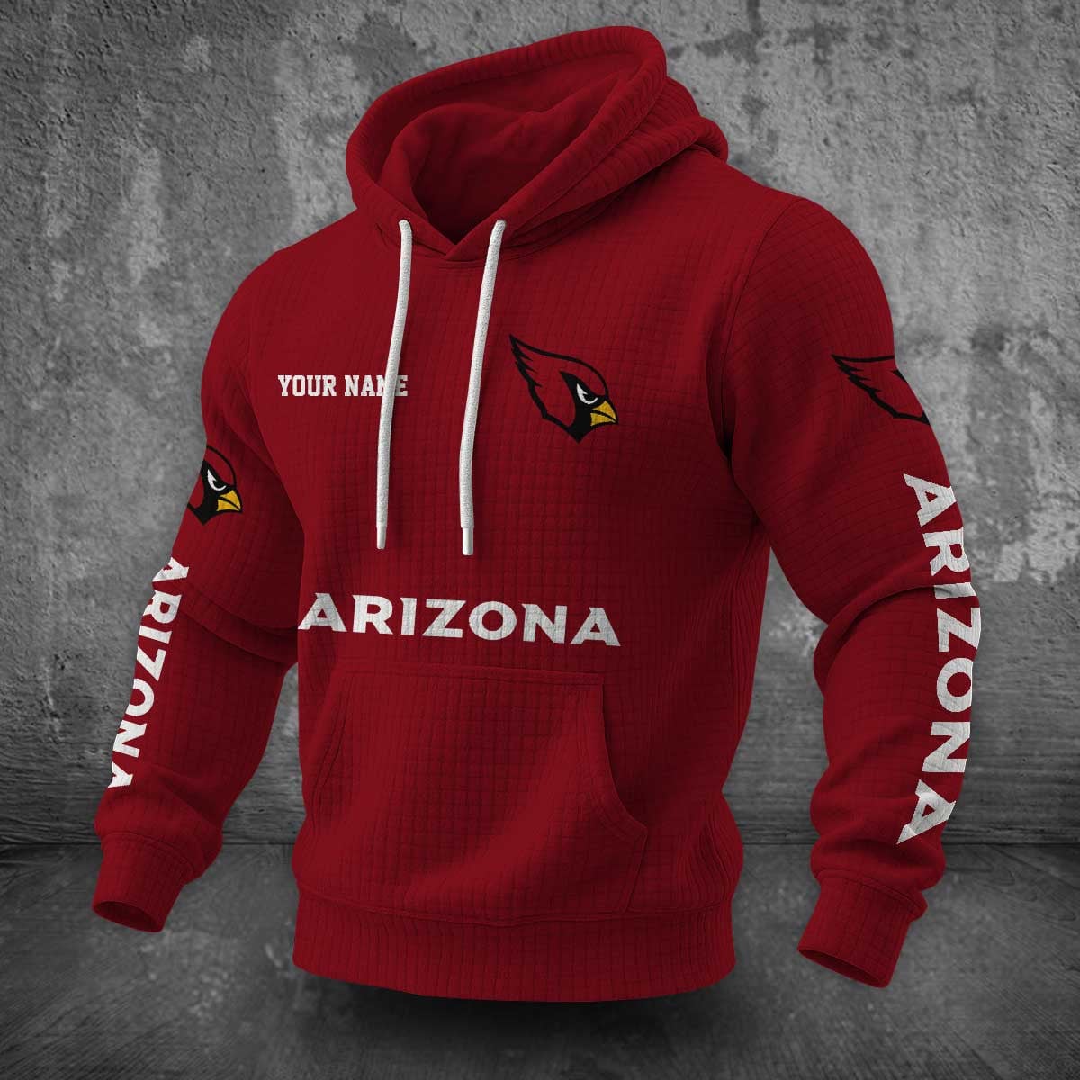 Arizona Cardinals Waffle Hoodie PLDT2077_301