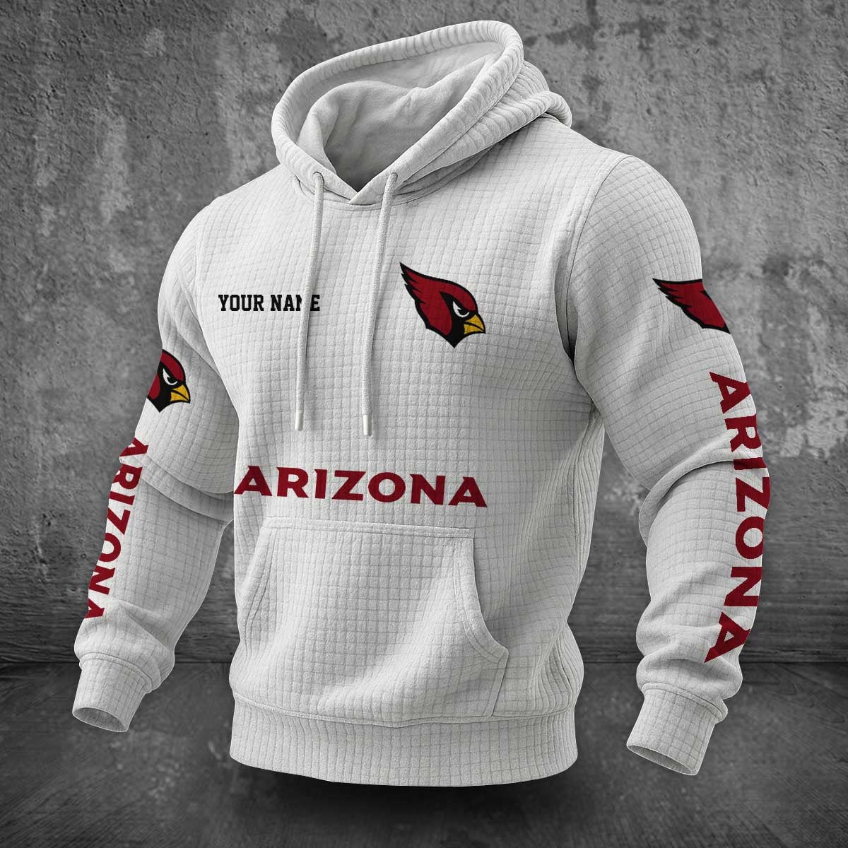 Arizona Cardinals Waffle Hoodie PLDT2077_301
