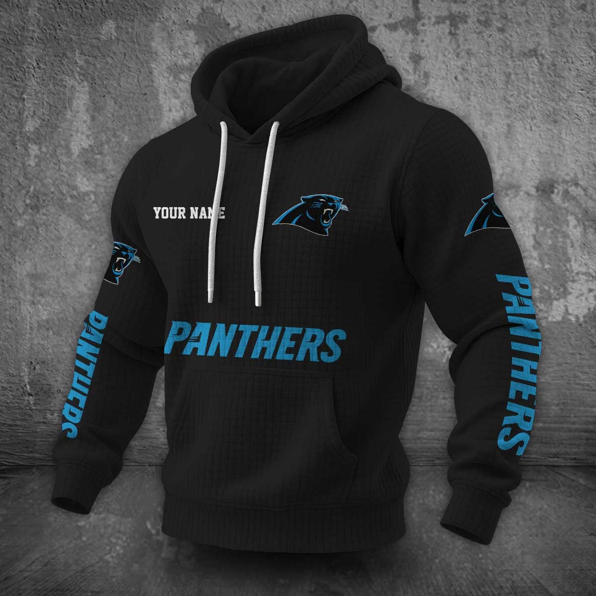 Carolina Panthers Waffle Hoodie PLDT2077_305