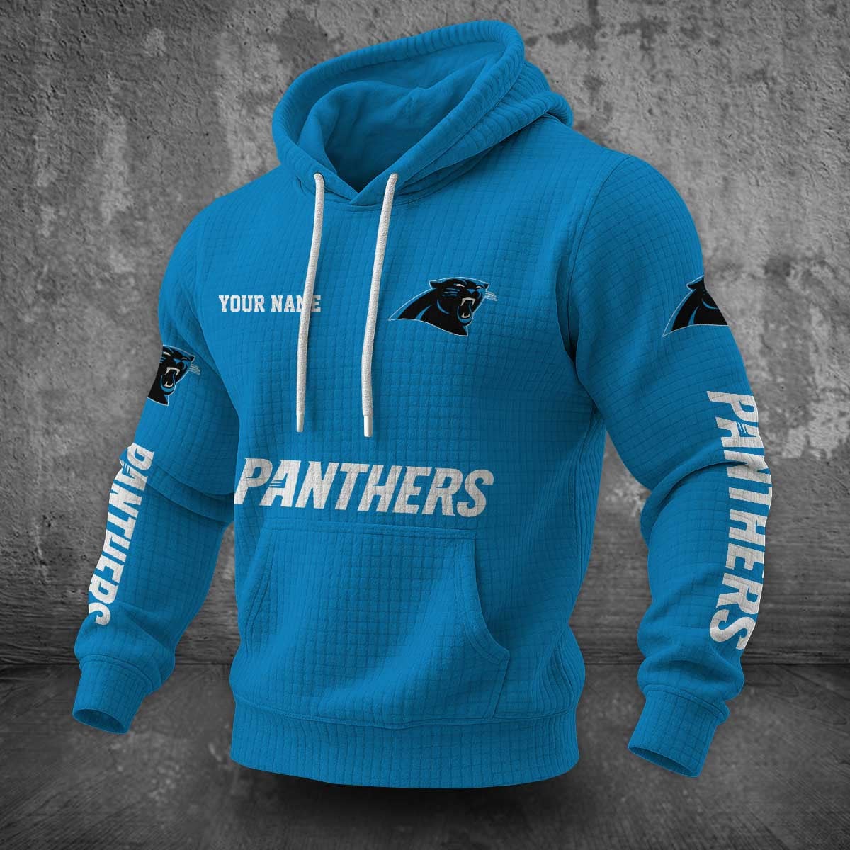 Carolina Panthers Waffle Hoodie PLDT2077_305