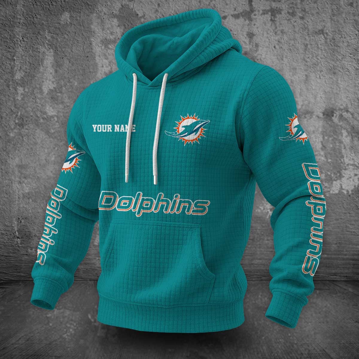 Miami Dolphins Waffle Hoodie PLDT2077_320