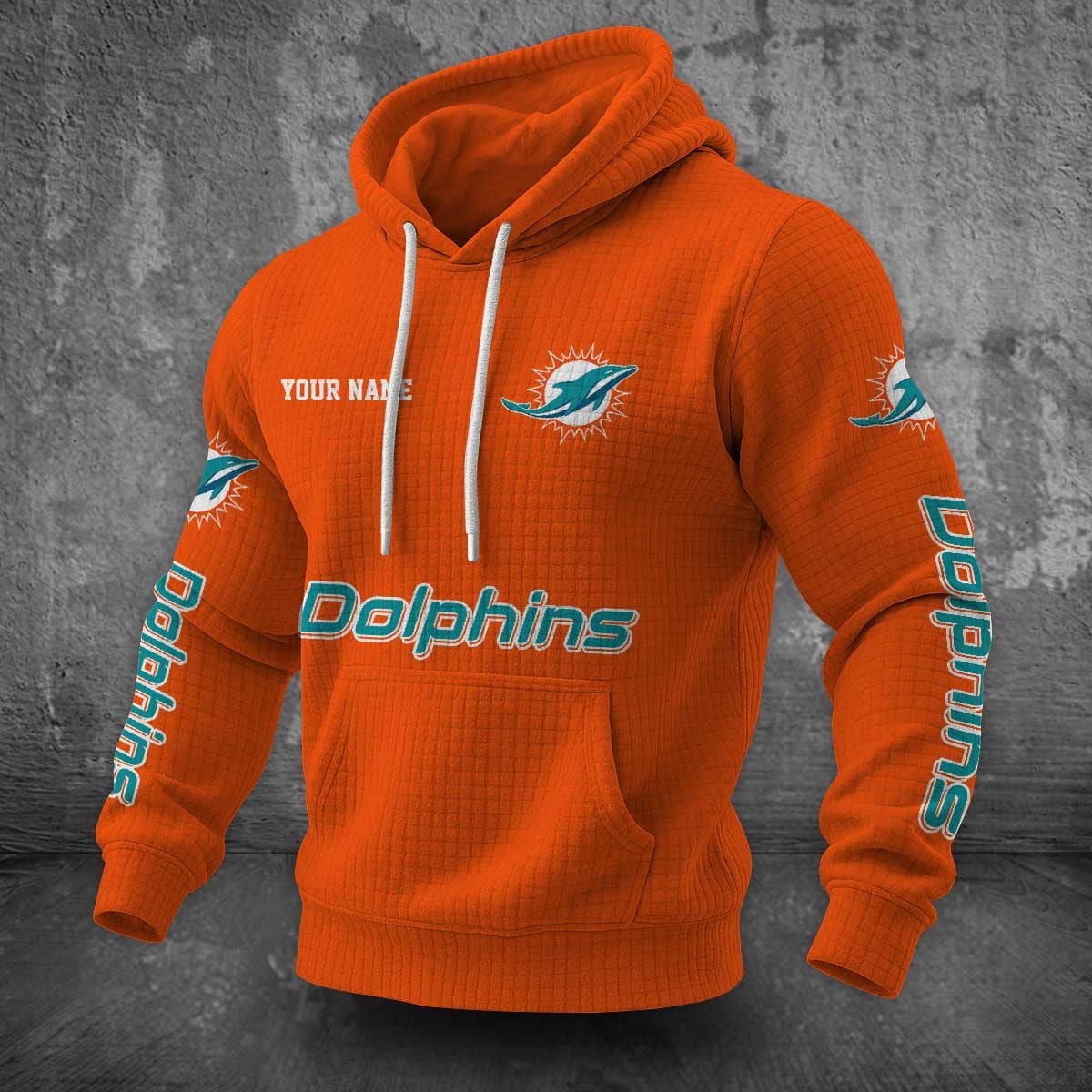Miami Dolphins Waffle Hoodie PLDT2077_320