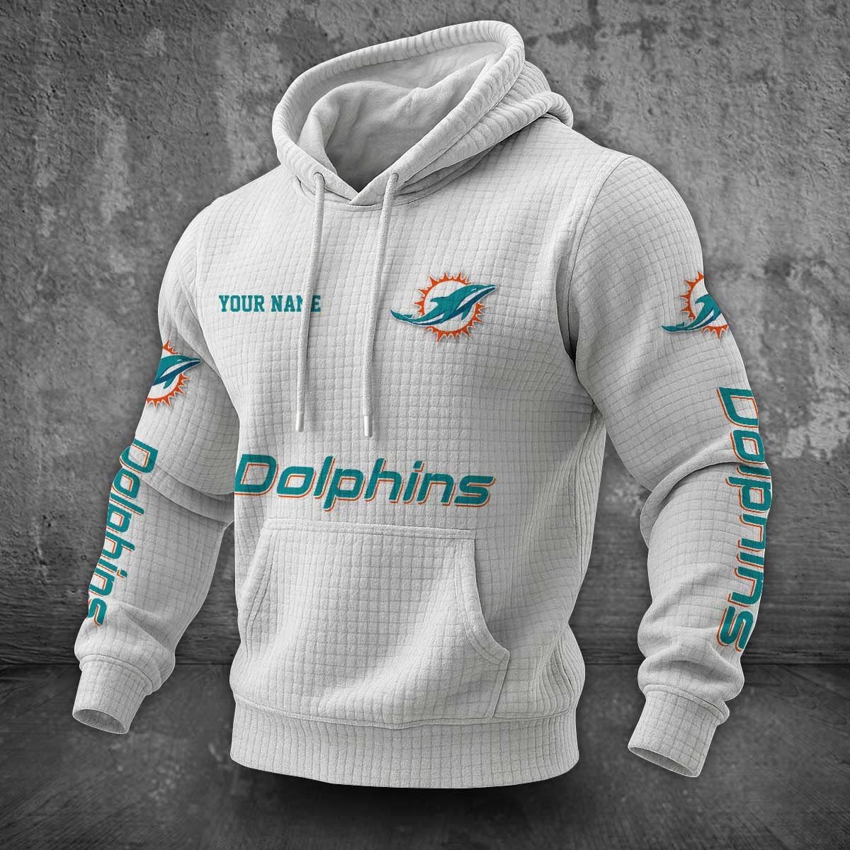 Miami Dolphins Waffle Hoodie PLDT2077_320