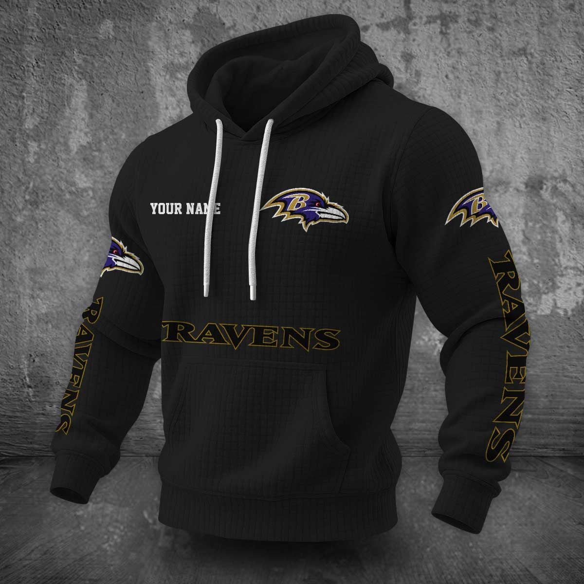 Baltimore Ravens Waffle Hoodie PLDT2077_303