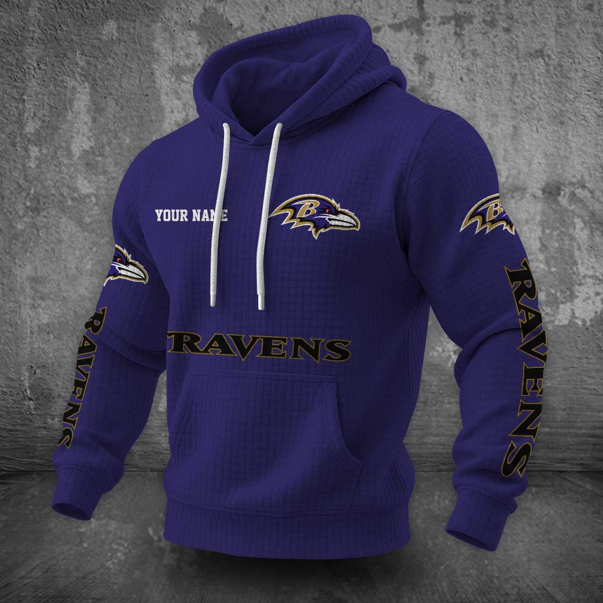 Baltimore Ravens Waffle Hoodie PLDT2077_303