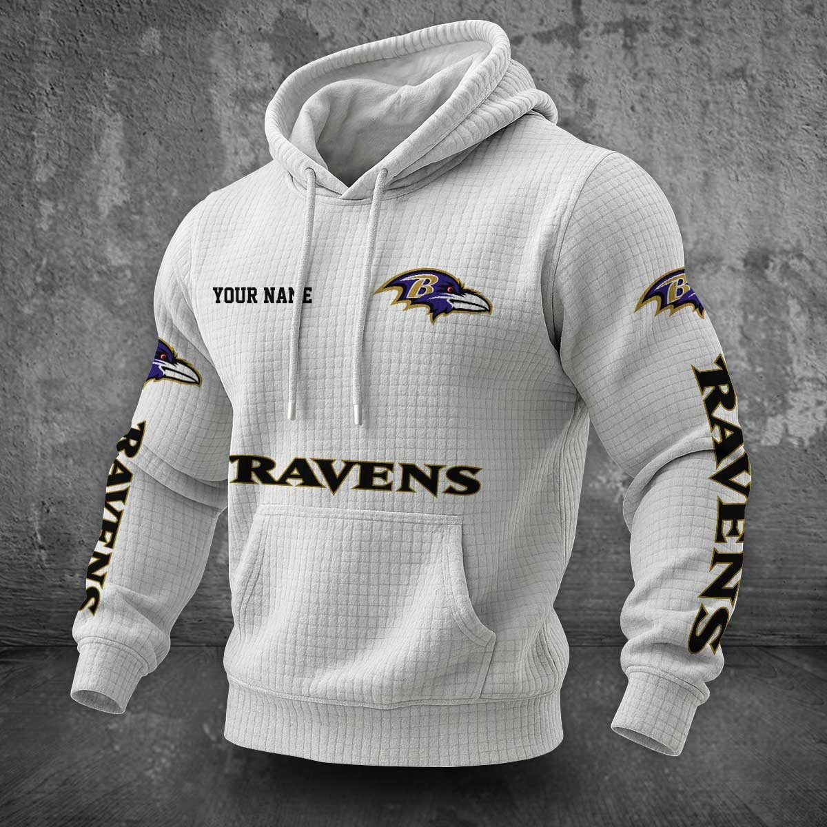 Baltimore Ravens Waffle Hoodie PLDT2077_303