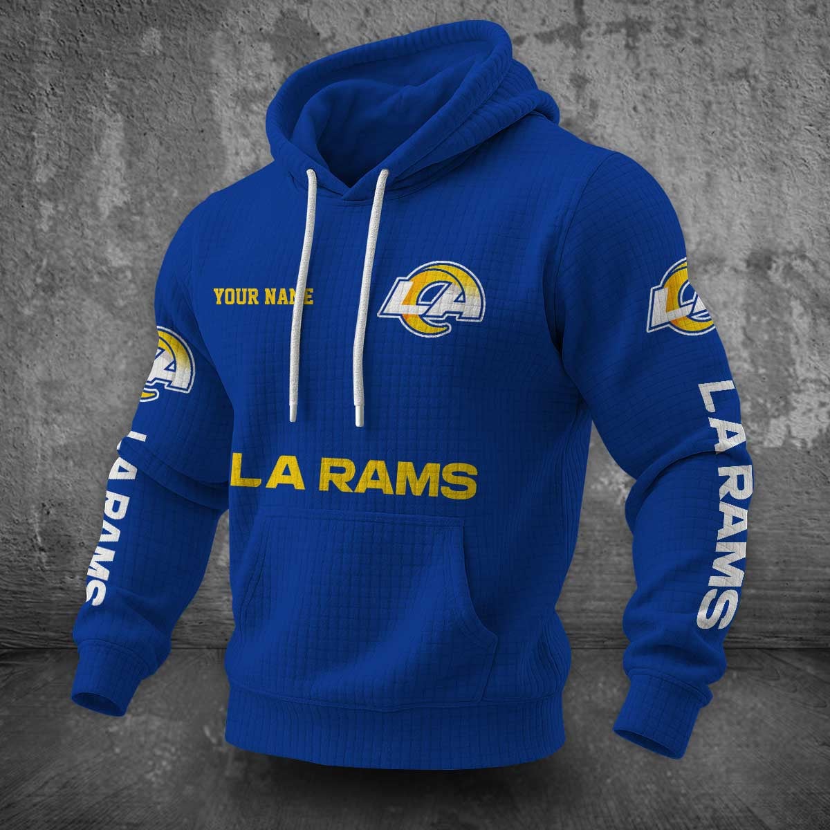 Los Angeles Rams Waffle Hoodie PLDT2077_319