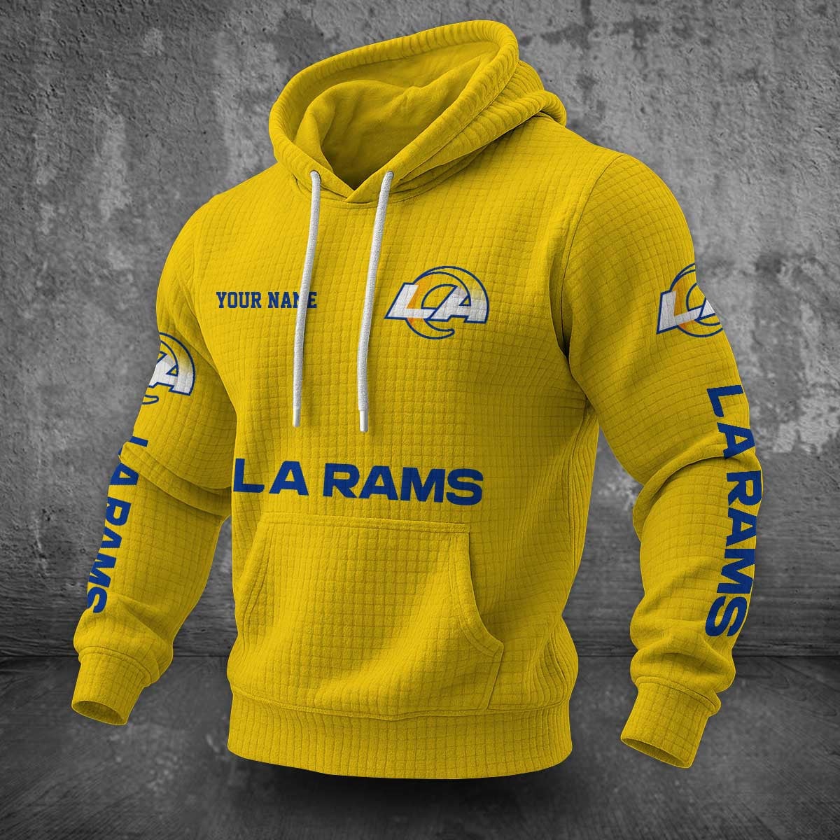 Los Angeles Rams Waffle Hoodie PLDT2077_319