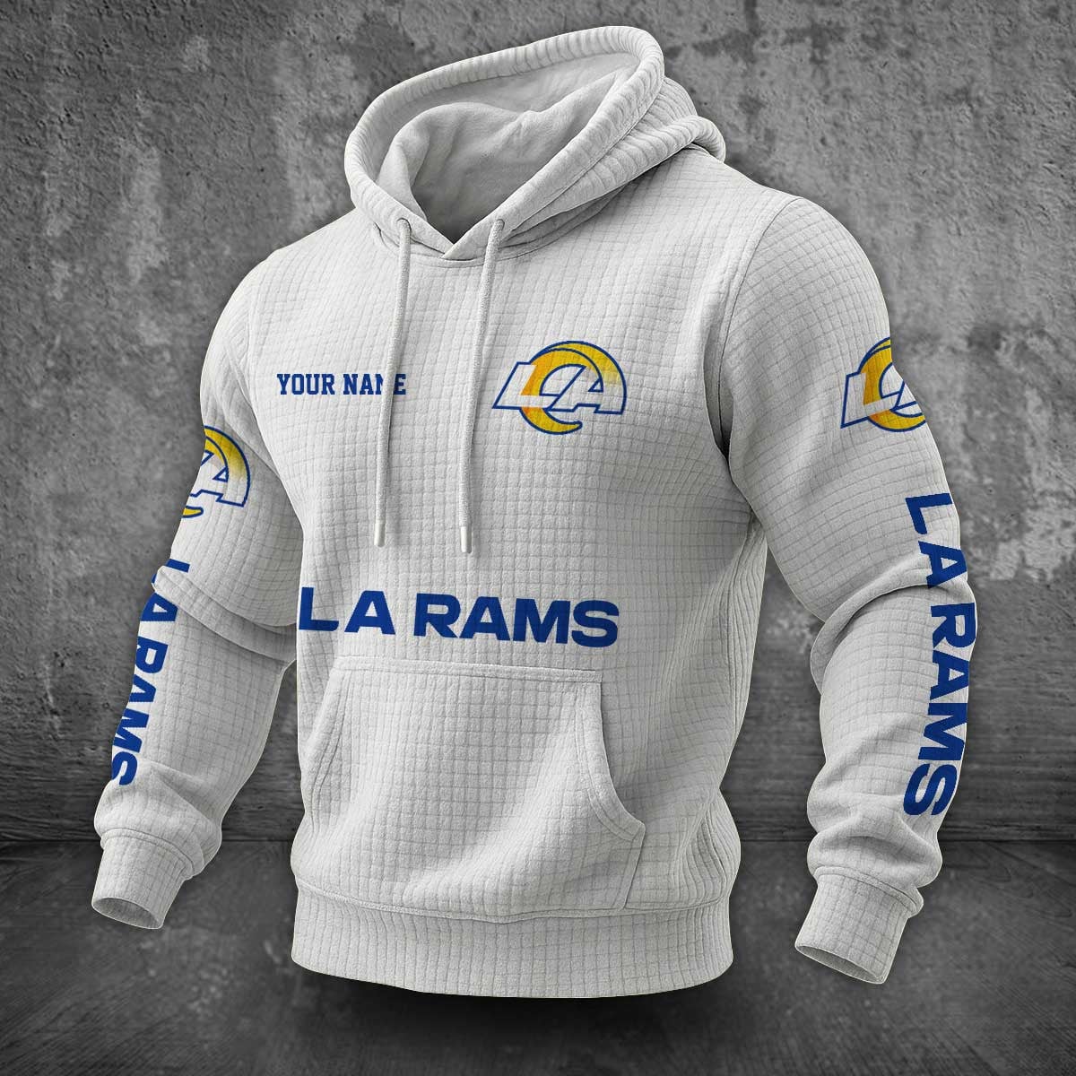 Los Angeles Rams Waffle Hoodie PLDT2077_319