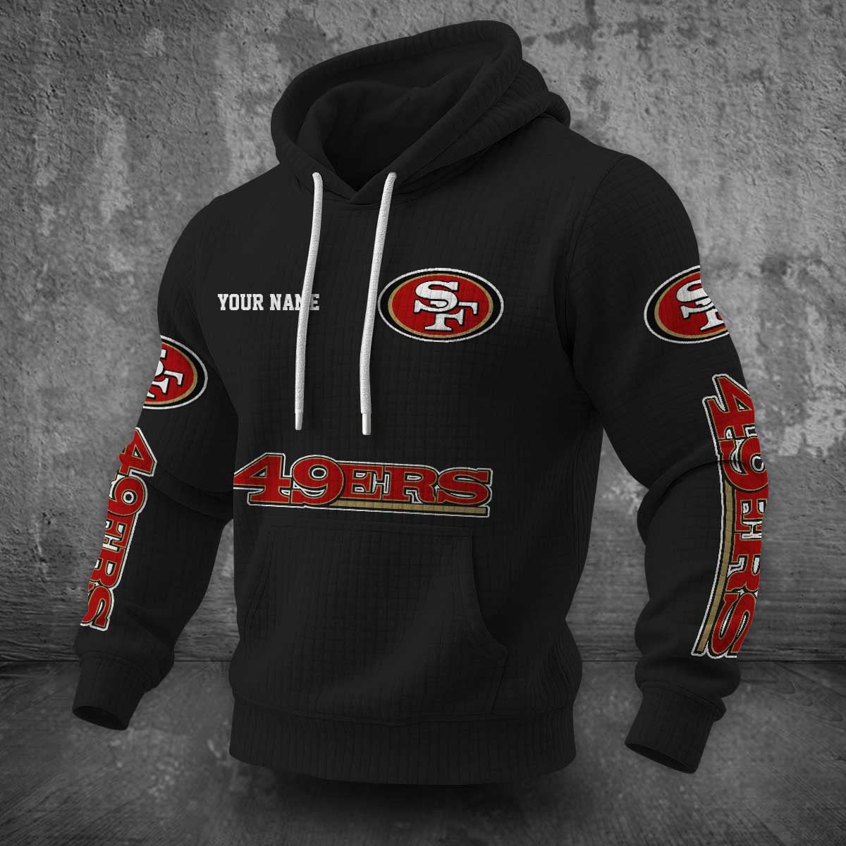 San Francisco 49ers Waffle Hoodie PLDT2077_328
