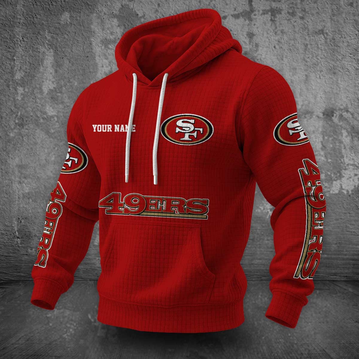San Francisco 49ers Waffle Hoodie PLDT2077_328