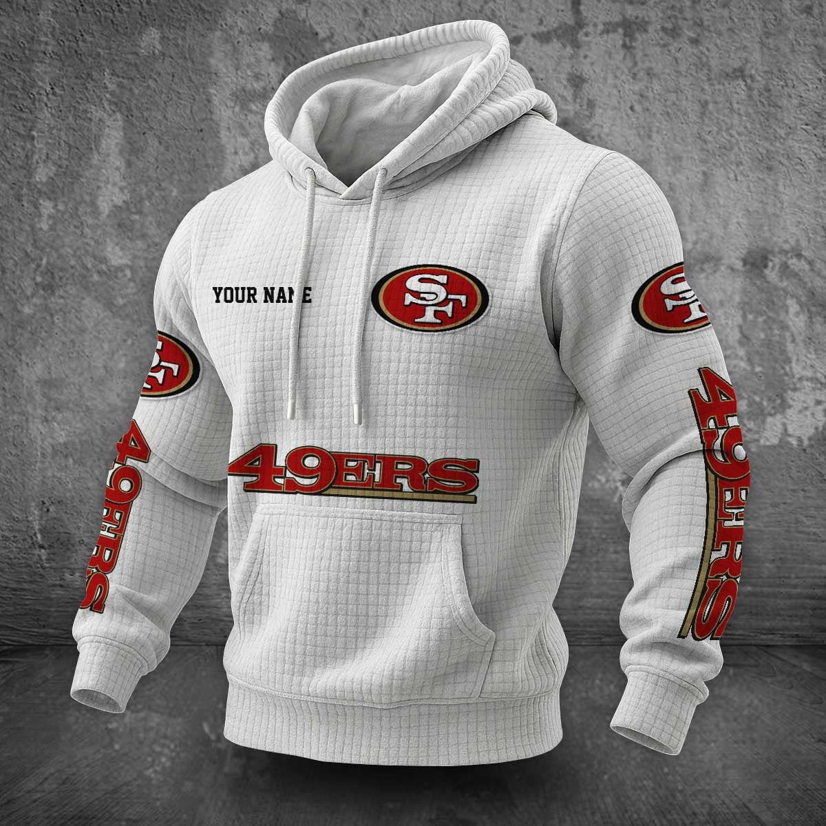San Francisco 49ers Waffle Hoodie PLDT2077_328