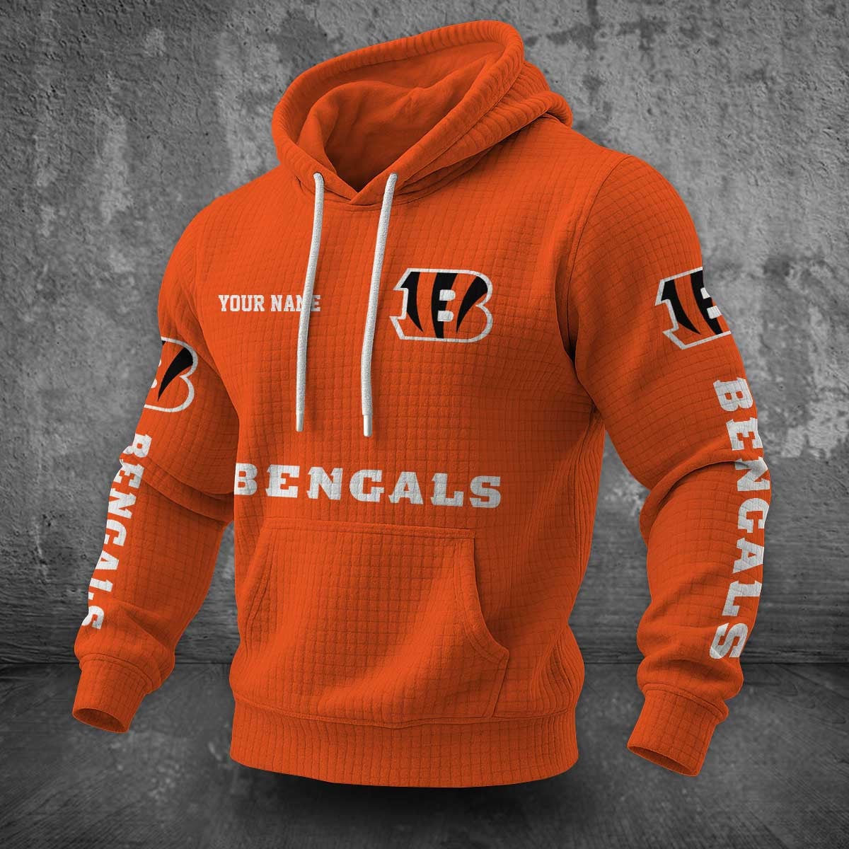Cincinnati Bengals Waffle Hoodie PLDT2077_307