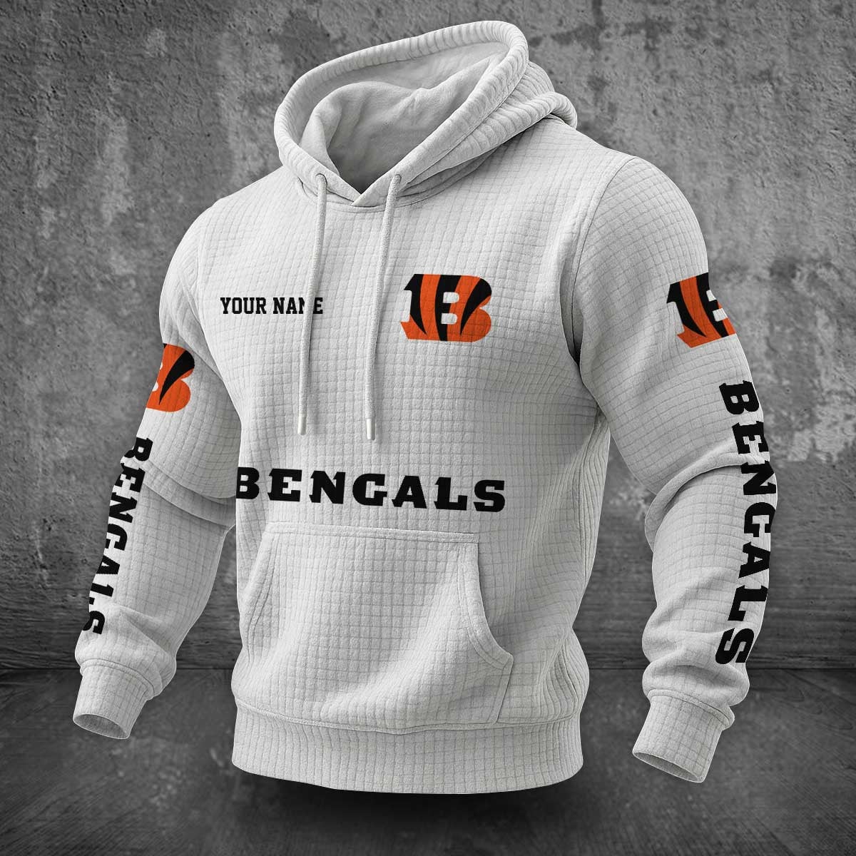 Cincinnati Bengals Waffle Hoodie PLDT2077_307