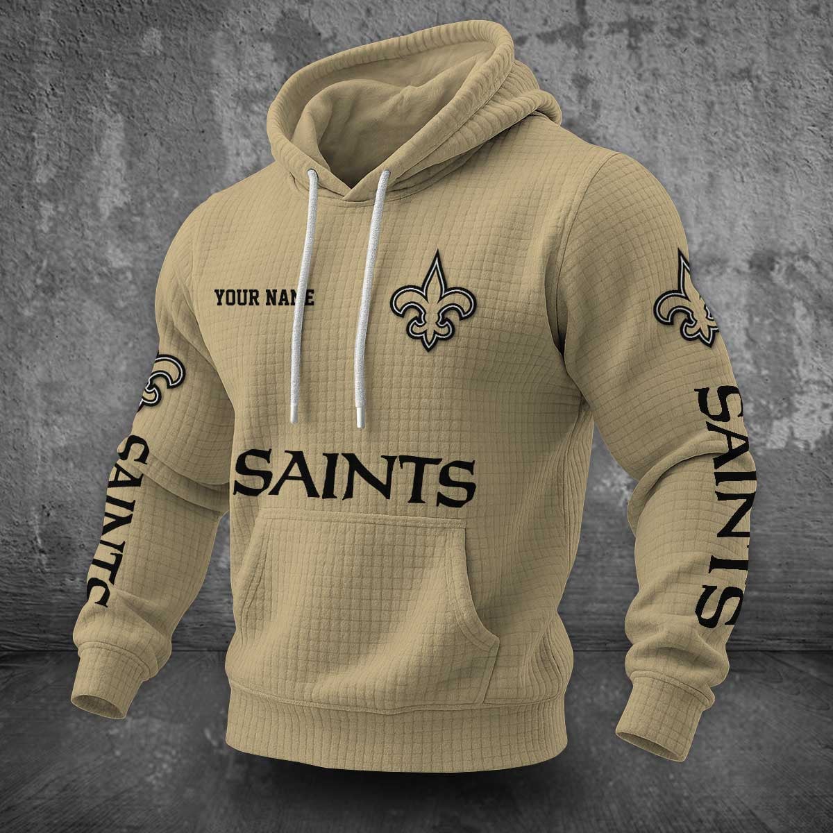 New Orleans Saints Waffle Hoodie PLDT2077_323