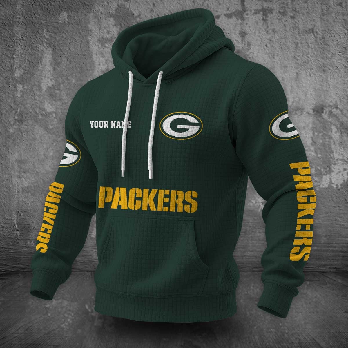 Green Bay Packers Waffle Hoodie PLDT2077_312
