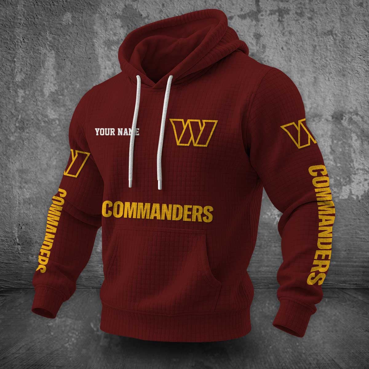 Washington Commanders Waffle Hoodie PLDT2077_332