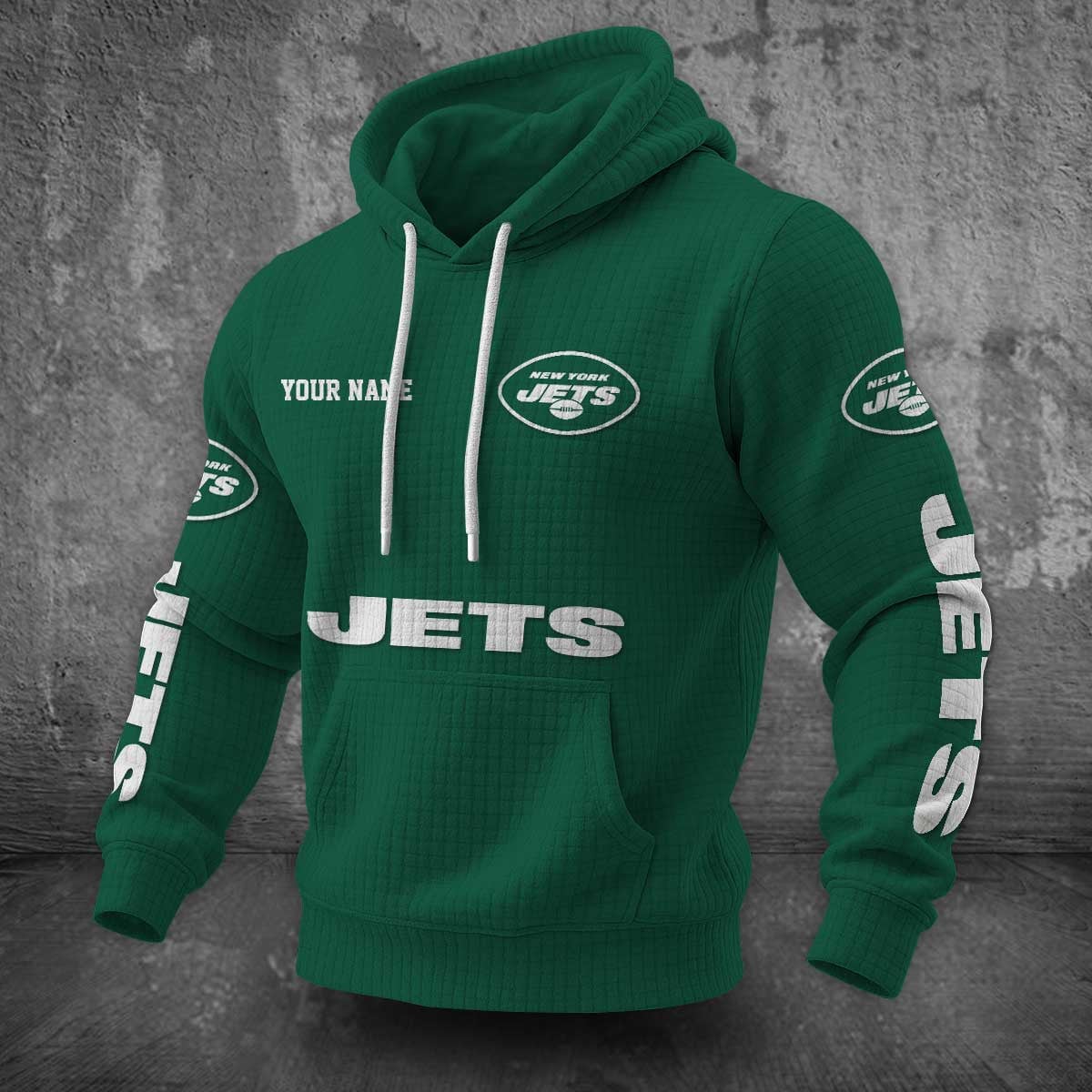 New York Jets Waffle Hoodie PLDT2077_325
