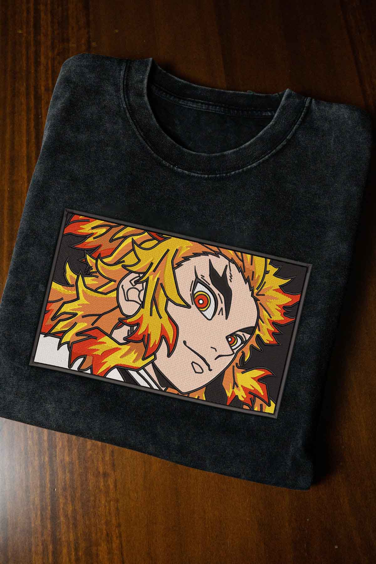 Rengoku Embroidery Tee