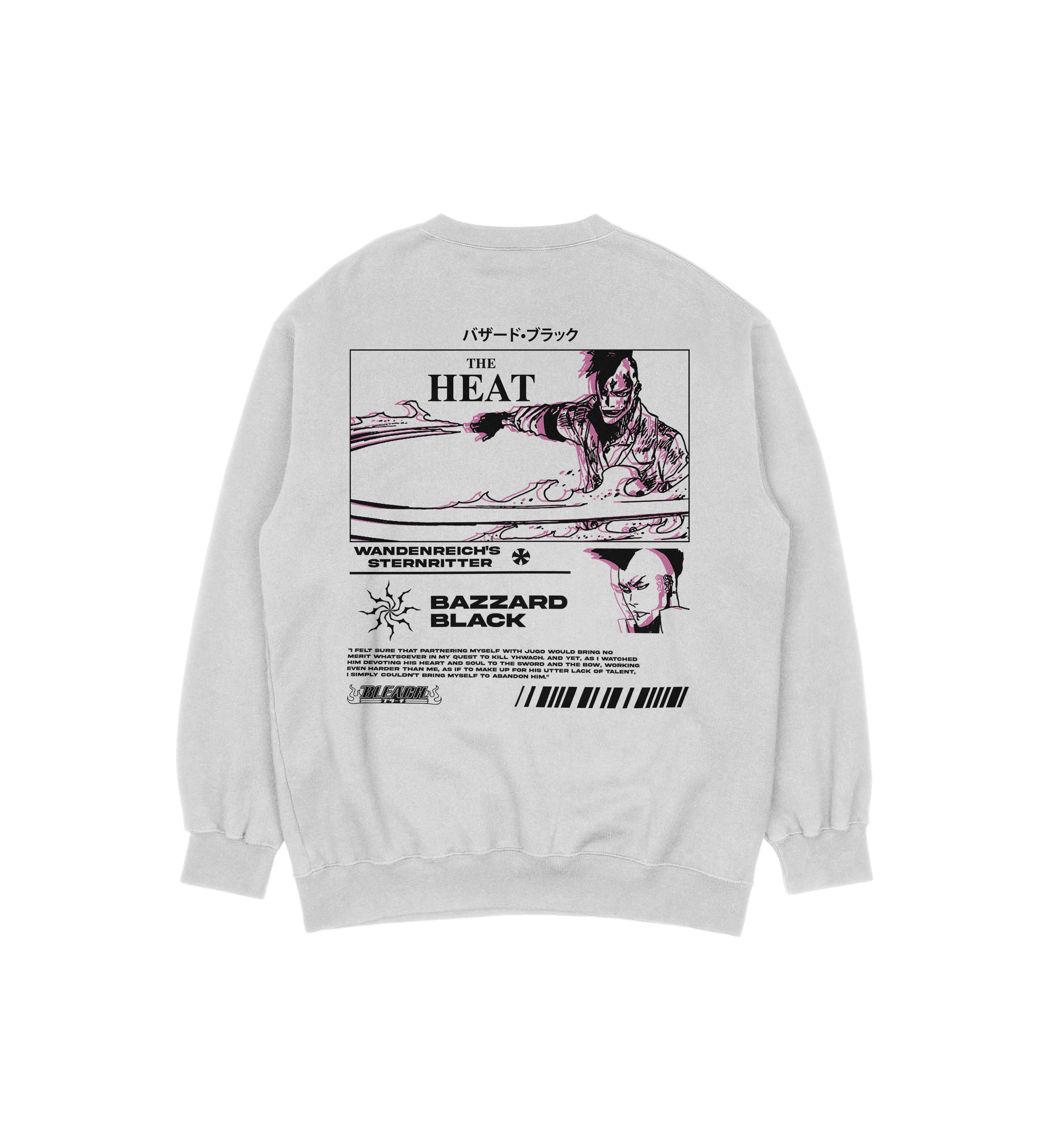 Bazzard Black Bleach | White Sweatshirt TYBW