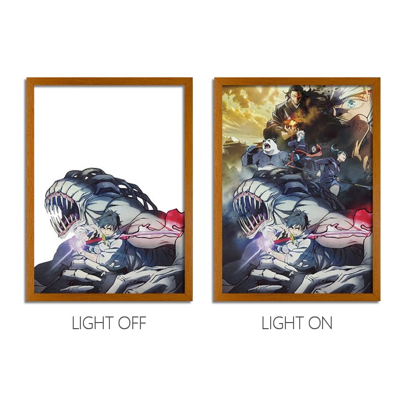 Jujutsu Kaisen Anime Light Box Series – LED Light Painting Frames & Wall Art