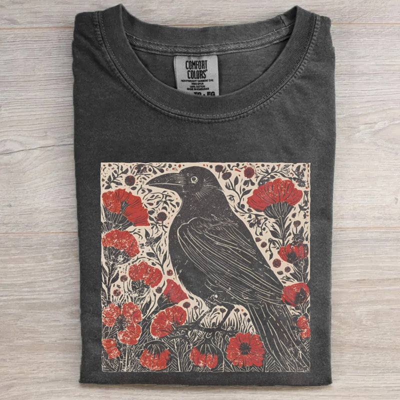 Folk Art Crow T-shirt