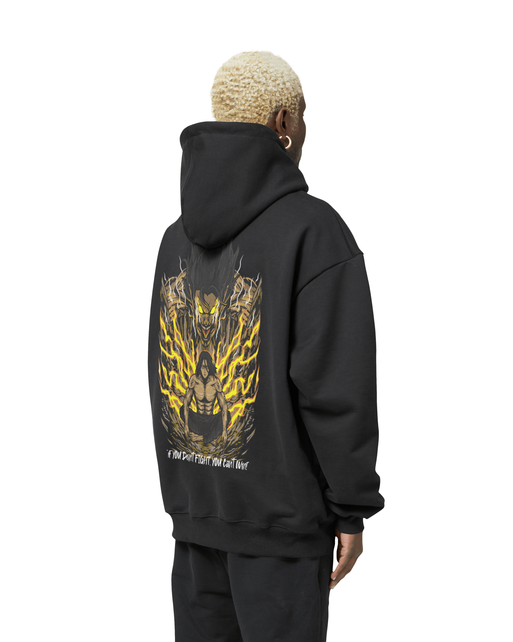 "EREN YAEGER x FIGHT" - Heavy Oversized Hoodie